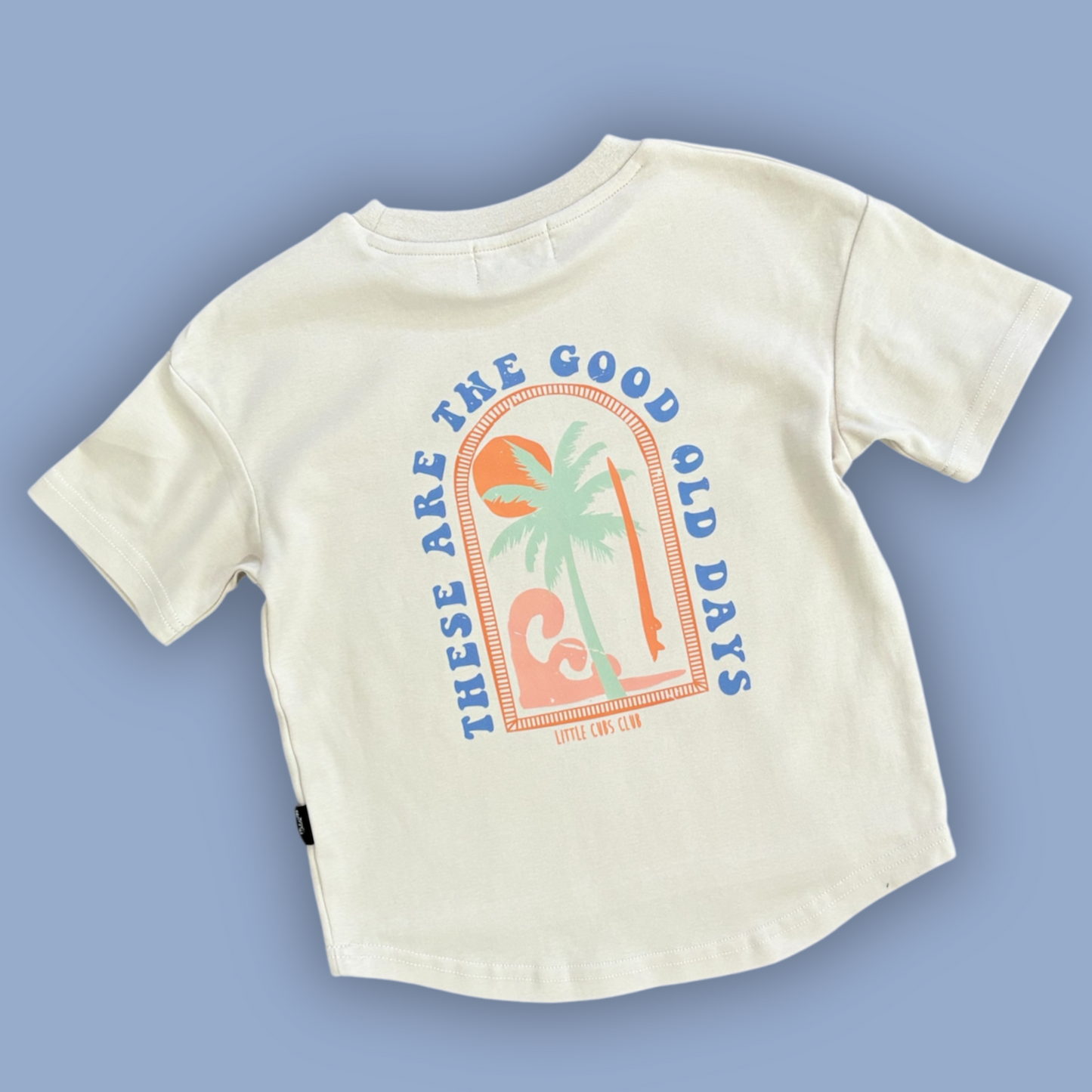 PALM SPRINGS KIDS TEE | BONE GREY