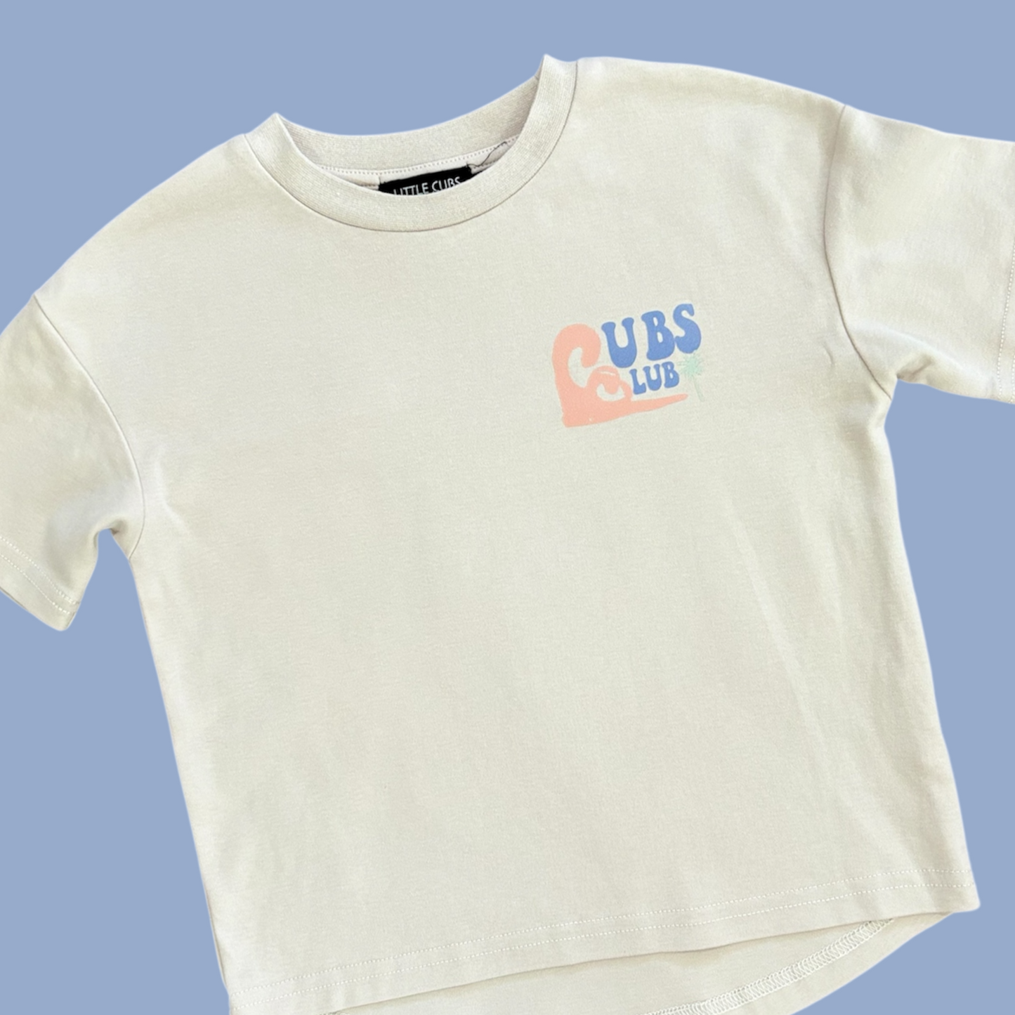 PALM SPRINGS KIDS TEE | BONE GREY