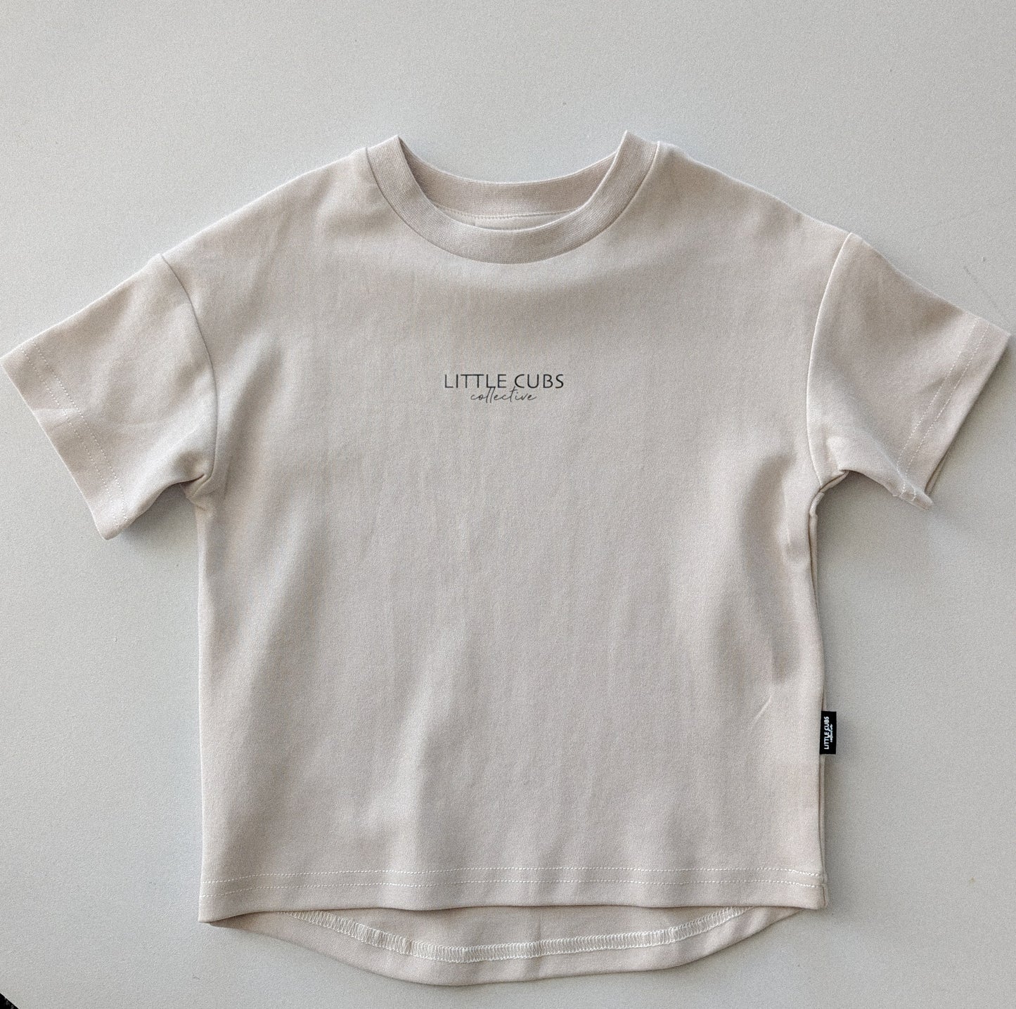 Yin and Yang Kids Tee| Bone Grey