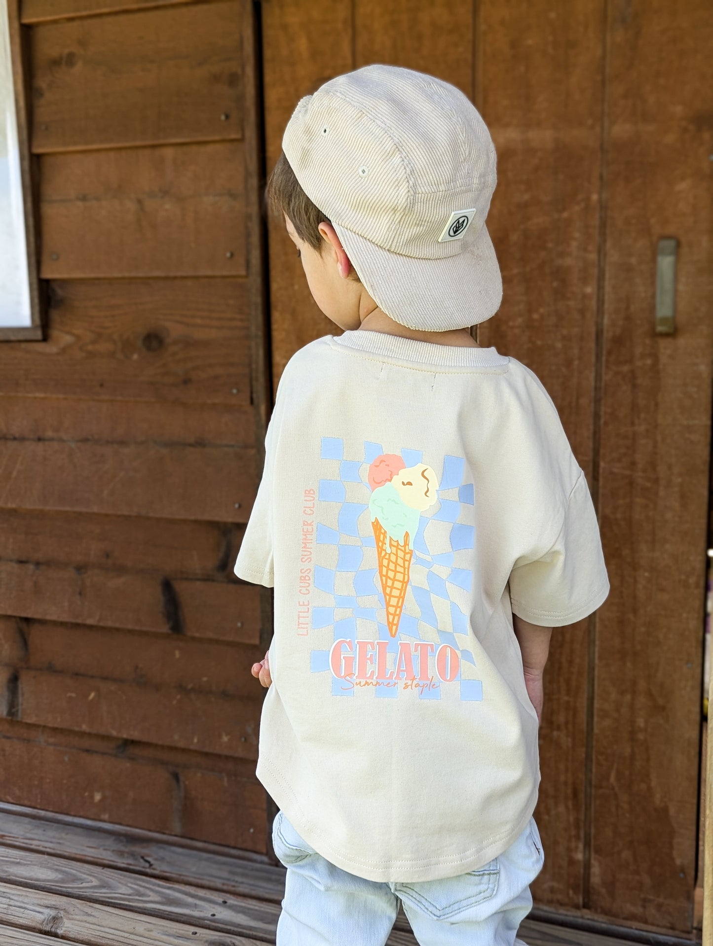 Gelato Kids Tee | Bone Grey