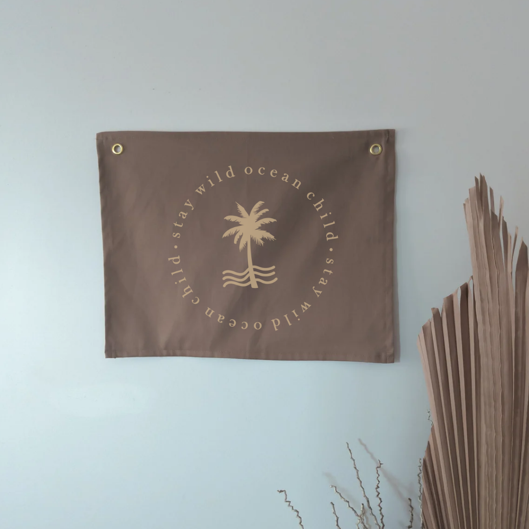 Stay wild ocean child Wall Banner | MOCHA