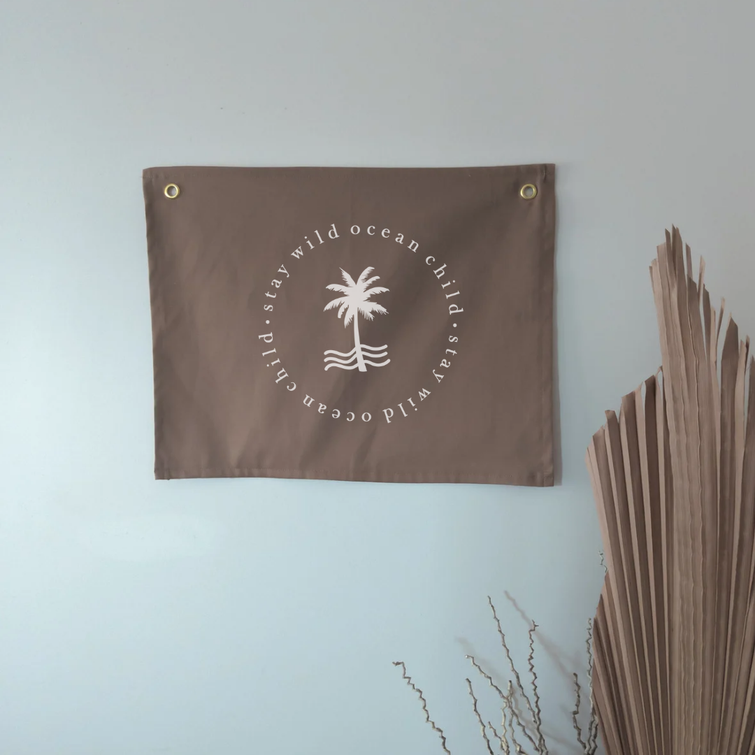 Stay wild ocean child Wall Banner | MOCHA