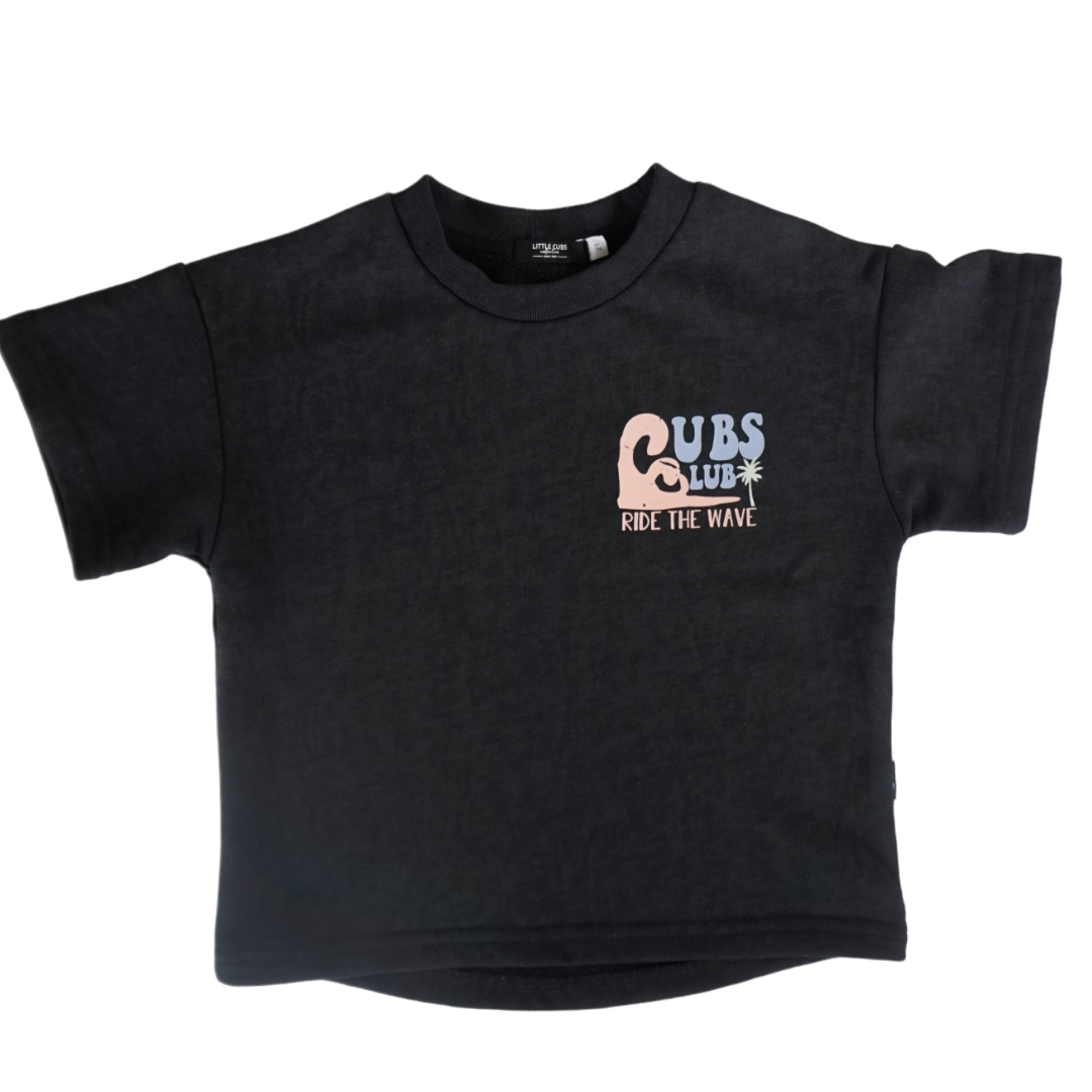 Children's Palm Springs Shirt - Black Acid Wash