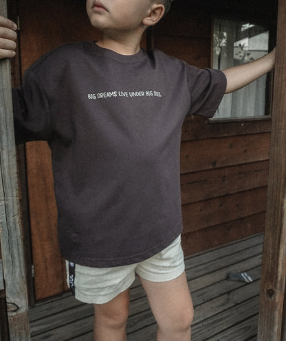BIG DREAMS LIVE UNDER BIG SKIES | Kids Oversized tee