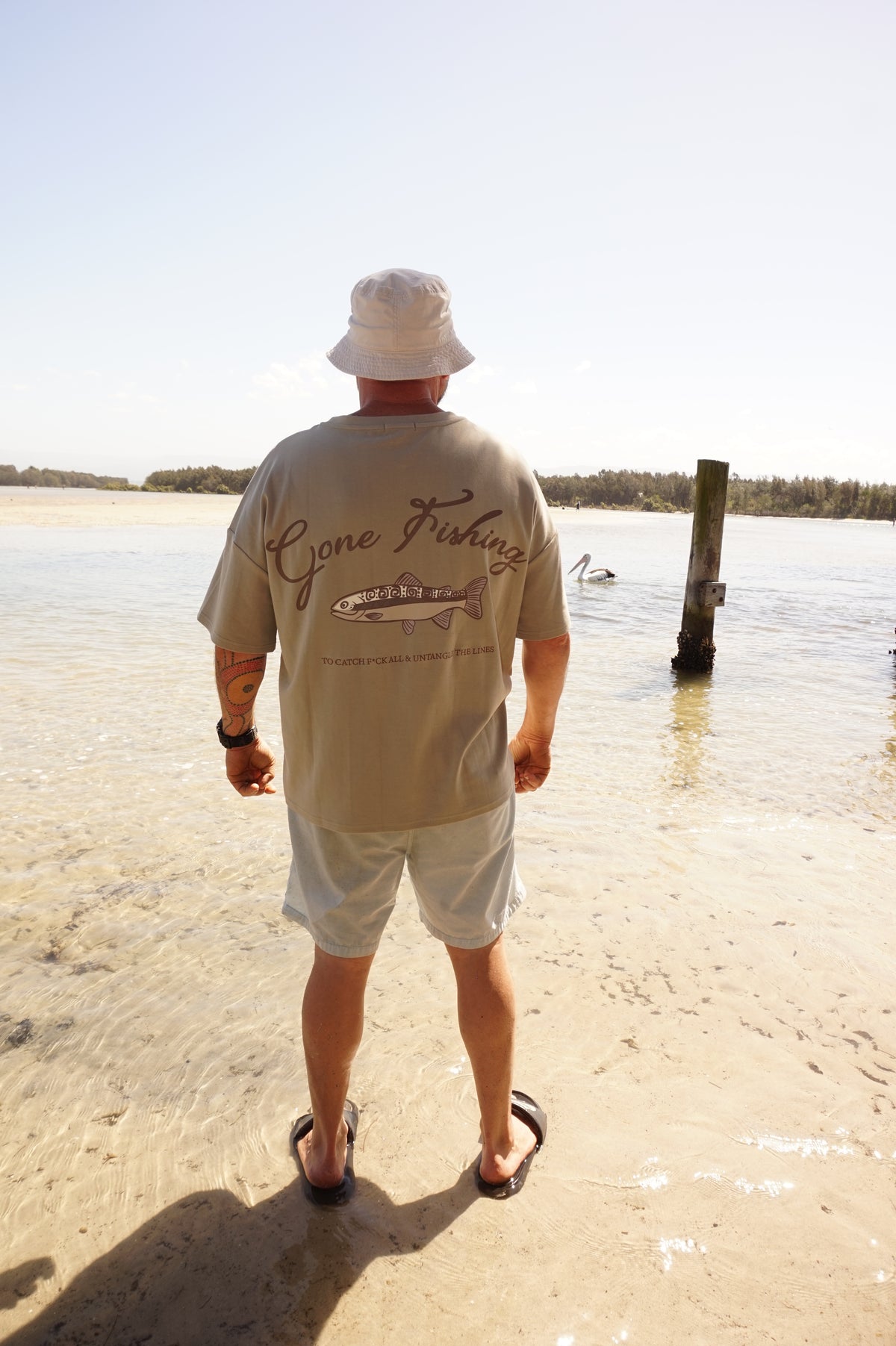 GONE FISHING ADULTS TEE