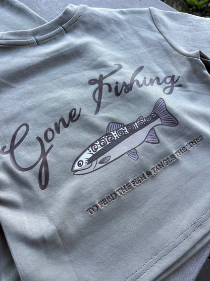 GONE FISHING KIDS TEE
