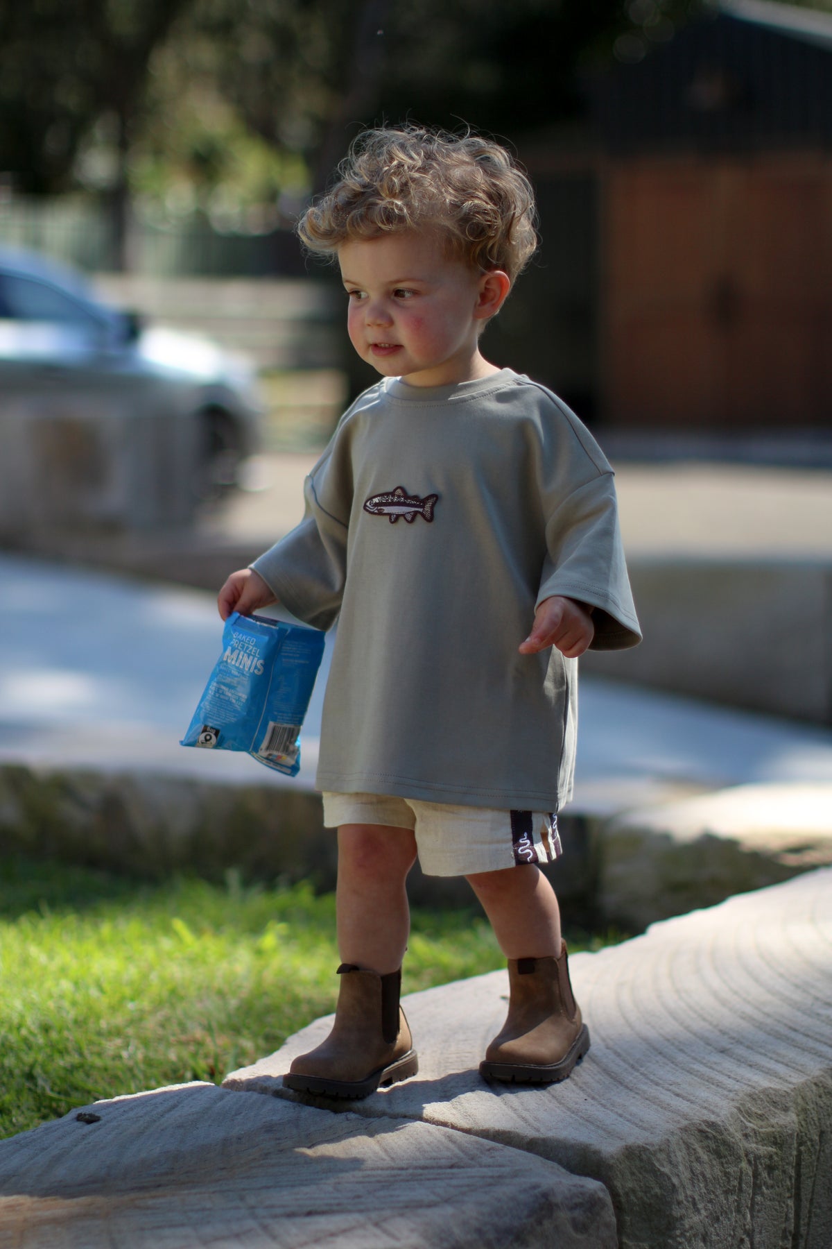 GONE FISHING KIDS TEE