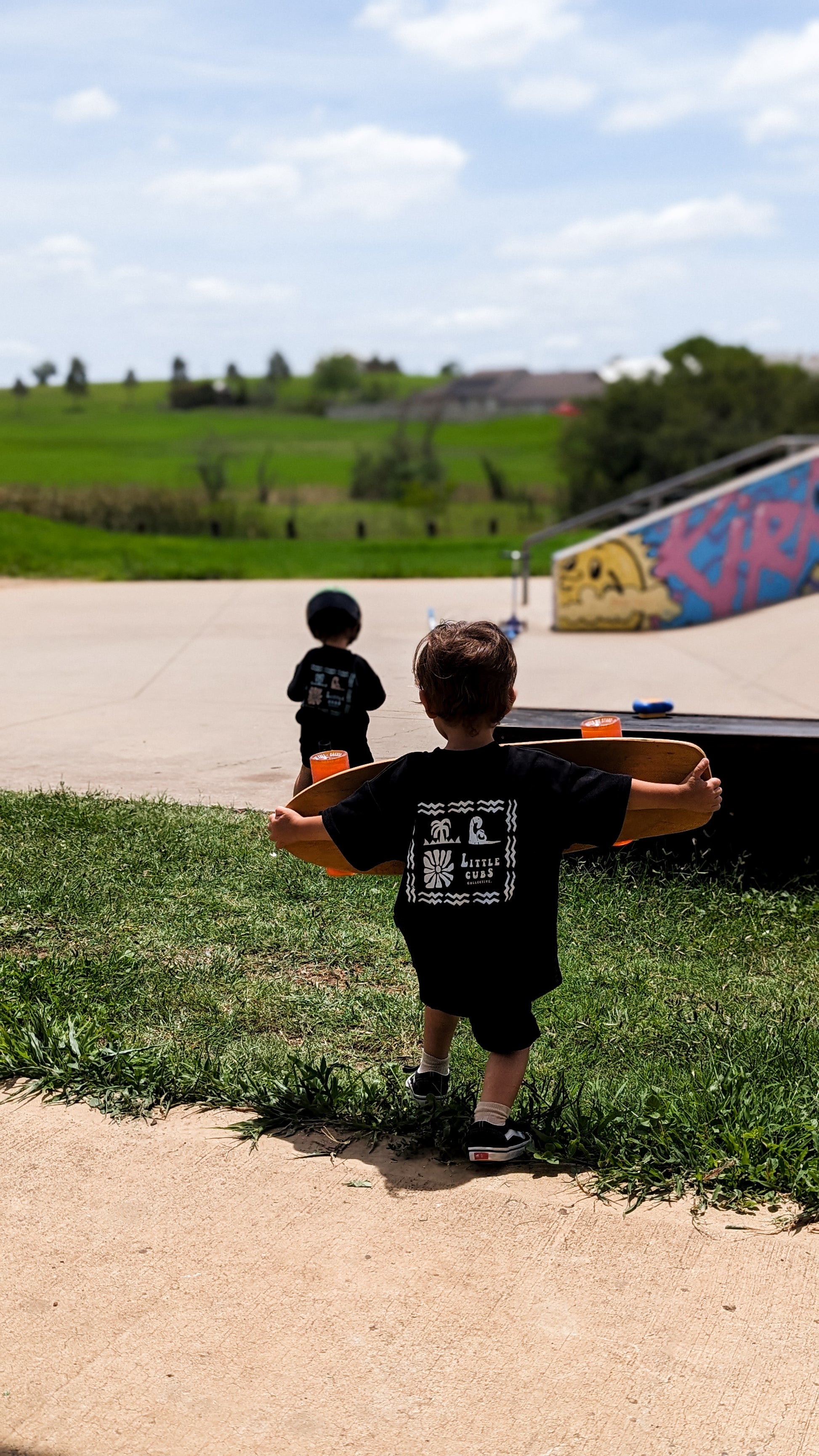 Black Acid wash kids tee. skater clothes , surf clothes