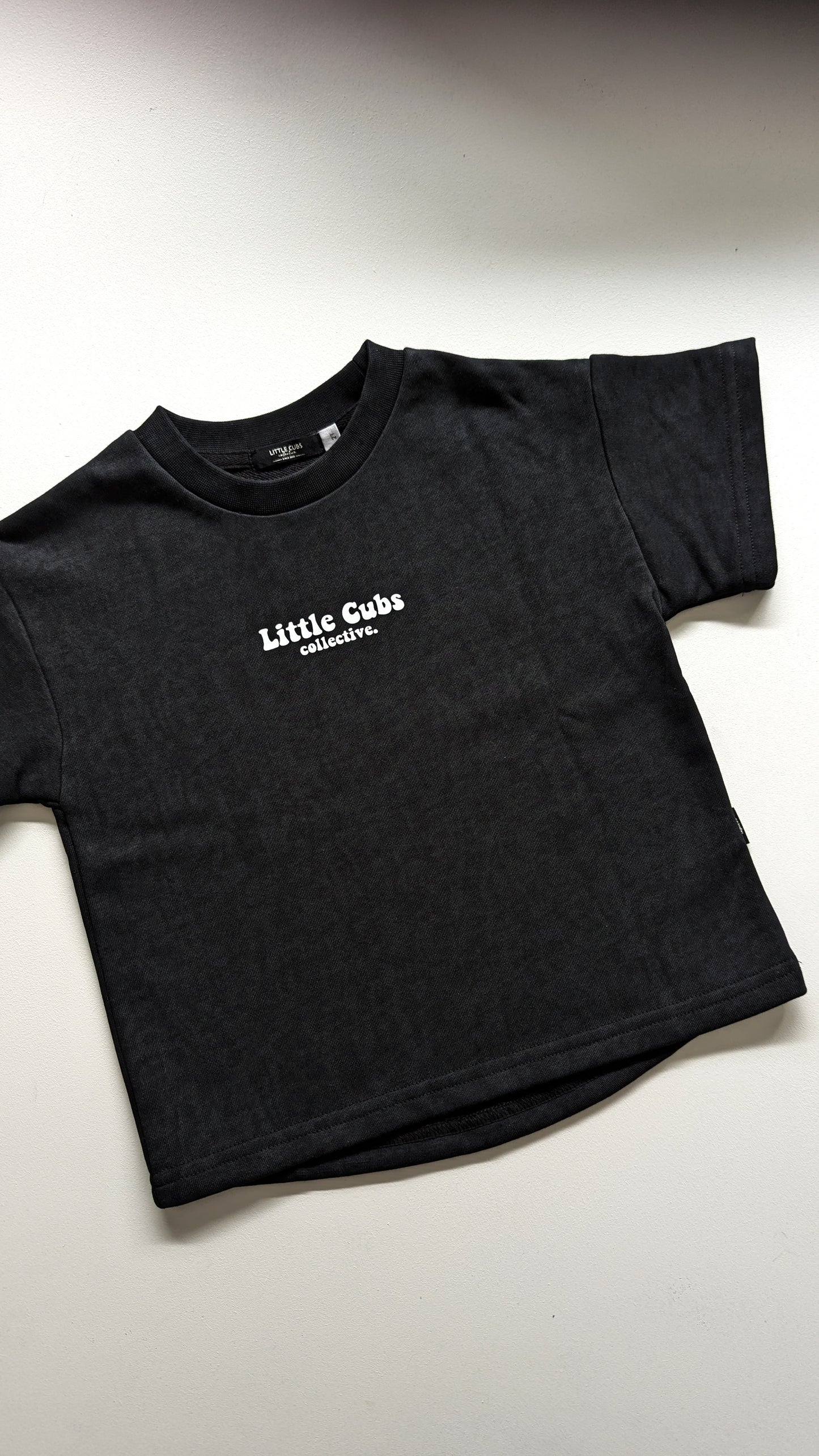 Black Acid wash kids tee. skater clothes , surf clothes