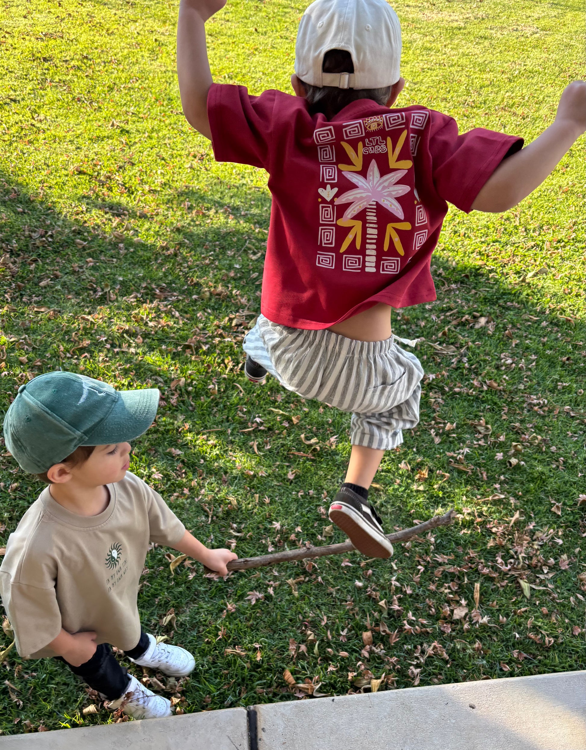 Colourful, comfy and made to last — this red tee helps your little one stand out in the best way. Perfect for park days, kindy, and beyond.