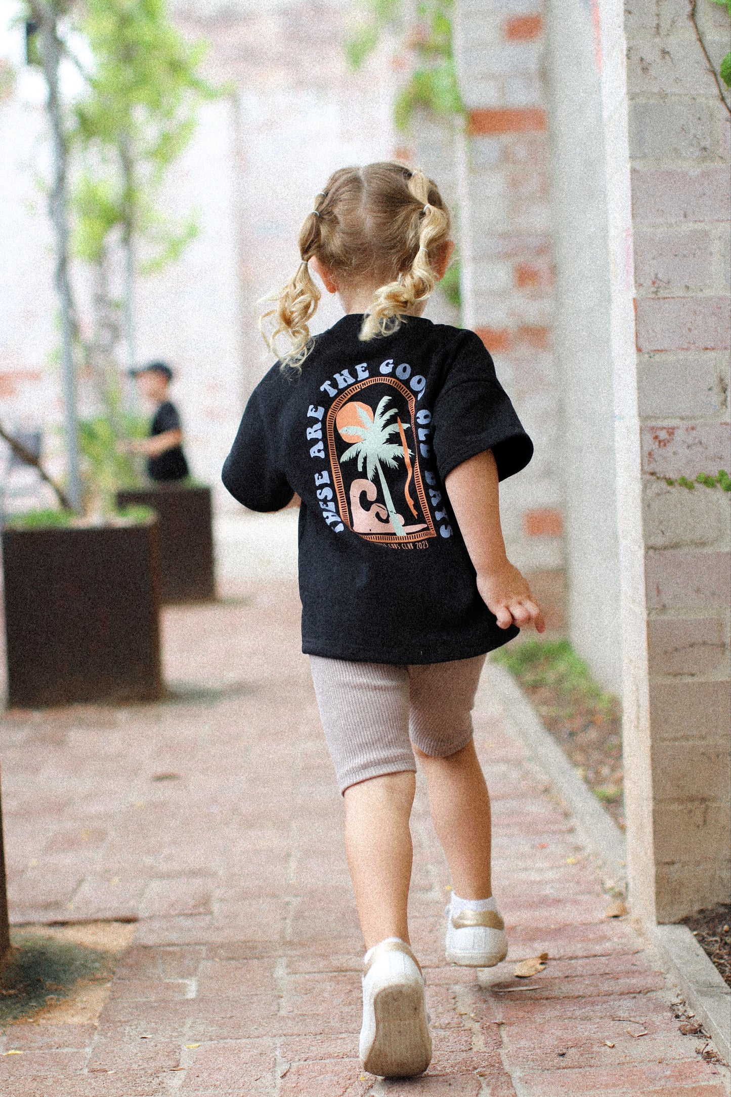 Children's Palm Springs Shirt - Black Acid Wash