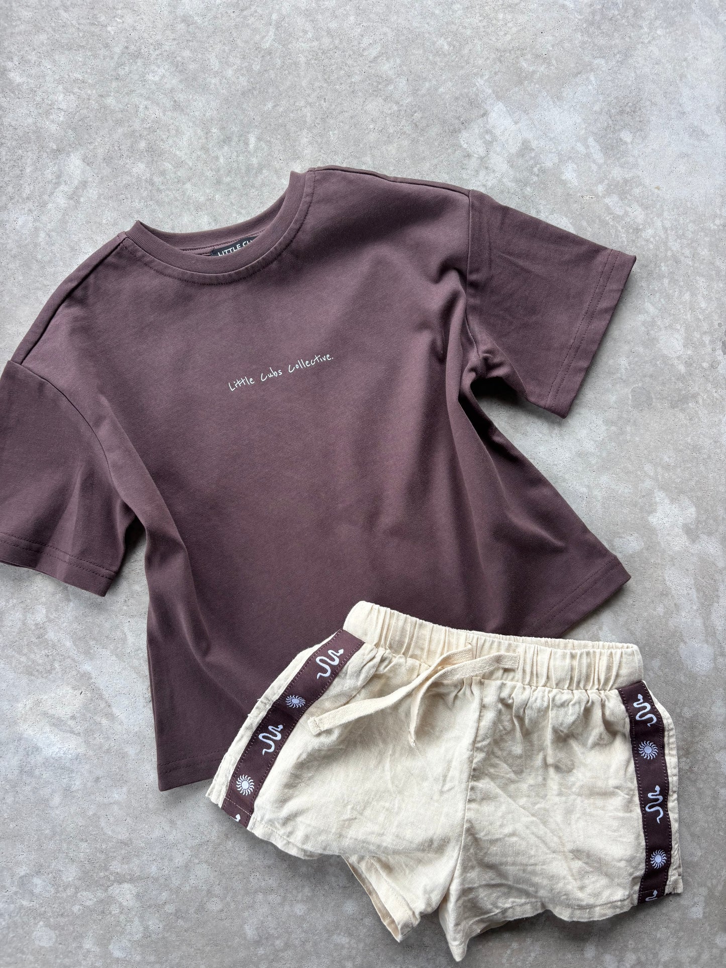 (PRE-ORDER MID -LATE APRIL) RAISE THEM KIND | Kids oversized tee | Chocolate