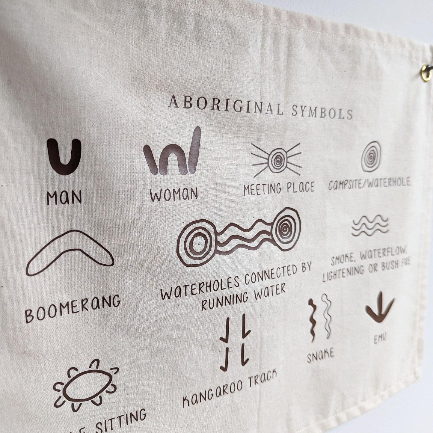 Aboriginal Symbol Wall Banner | OAT